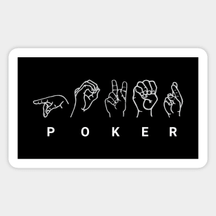 Deaf Poker Sticker